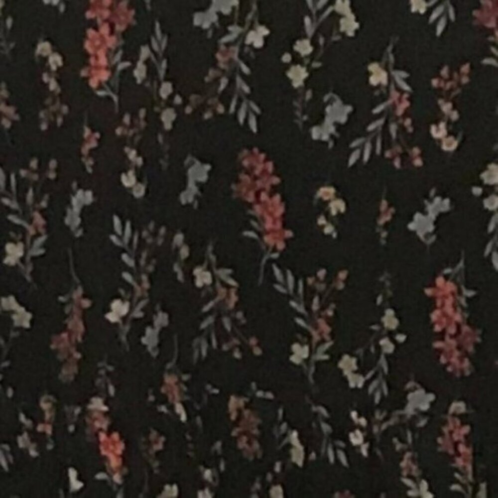 NWOT Woman Within Black Floral Dress - Size 14/16 (Medium) - Picture 6 of 7